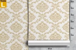 Classic English vintage wallpaper decoration.