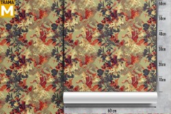 Carta da Parati Astratta Fiori Moderna Natura