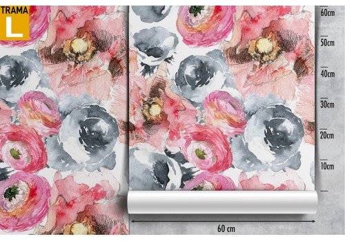 Wallpaper decoration nature vintage flowers. 2