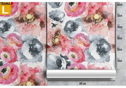 Wallpaper decoration nature vintage flowers. 2