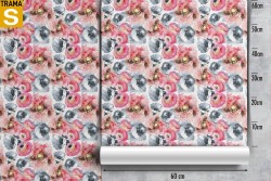 Carta da Parati Design e Stili Flora e Fauna Dipinti e Acquerelli Fiori Natura