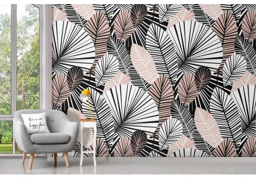 Wallpaper decoration nature stylized leaves.187