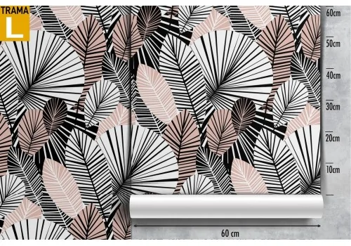 Wallpaper decoration nature stylized leaves. 2