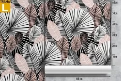 Wallpaper decoration nature stylized leaves.