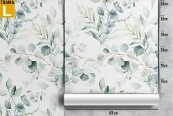 Wallpaper decoration nature green leaves.