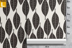 Carta da Parati decorazione natura foglie.