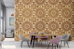 Vintage geometric wallpaper decoration.
