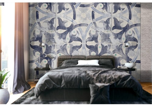 Vintage geometric wallpaper decoration.