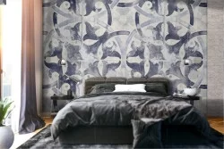 Vintage geometric wallpaper decoration.