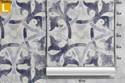 Vintage geometric wallpaper decoration.