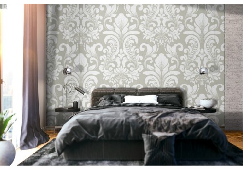 Vintage classic damask wallpaper.