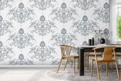 Damask vintage pattern wallpaper.