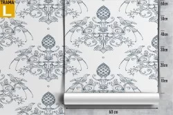 Damask vintage pattern wallpaper.