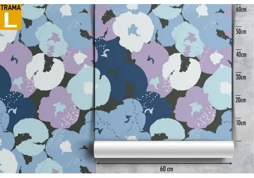 Abstract flowers modern nature wallpaper. 2