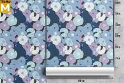 Carta da Parati Astratta Fiori Moderna Natura