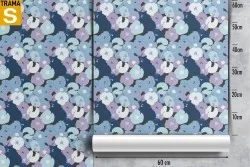 Carta da Parati Design e Stili Flora e Fauna Astratta Fiori Moderna Natura