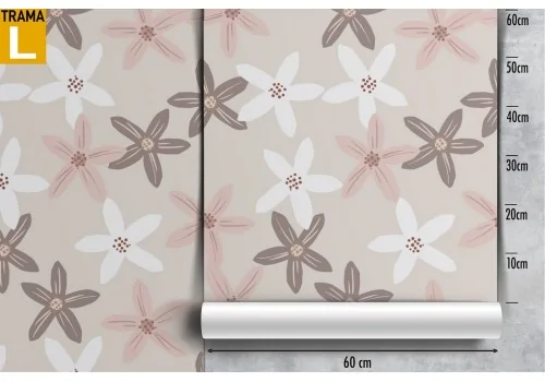 Abstract flowers modern nature wallpaper. 2