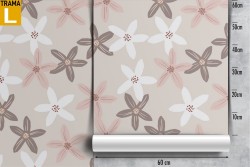 Abstract flowers modern nature wallpaper.