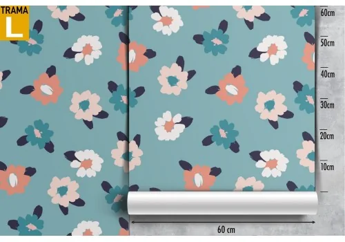 Abstract flowers modern nature wallpaper. 2