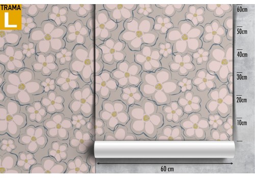 Abstract flowers modern nature wallpaper. 2