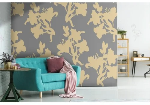 Modern nature abstract flowers wallpaper.206