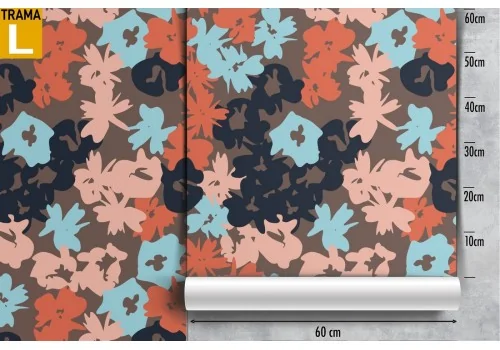 Abstract flowers modern nature wallpaper. 2