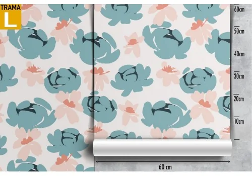 Abstract flowers modern nature wallpaper. 2