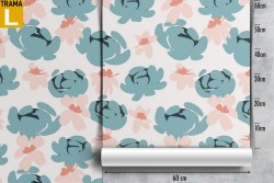 Carta da Parati fiori astratti natura moderna.