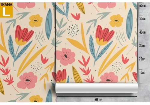 Abstract flowers vintage nature wallpaper. 2