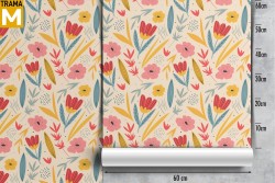 Carta da Parati Vintage Natura Fiori