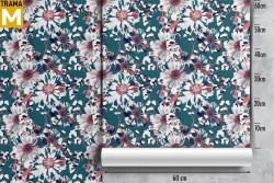 Modern Nature Flowers Wallpaper