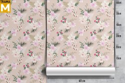 Carta da Parati Fiori Natura Vintage