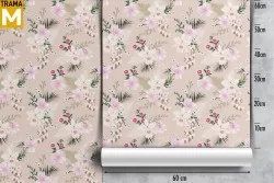 Vintage Nature Flowers Wallpaper