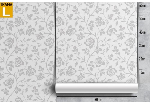 Vintage stylized nature white flowers wallpaper. 2
