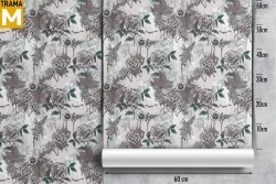 Vintage Nature Flowers Wallpaper