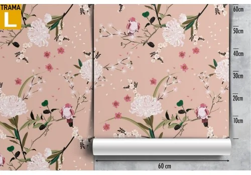 Vintage nature white flowers wallpaper. 2