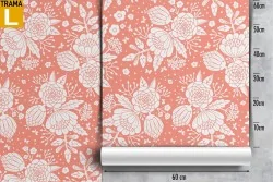 Vintage nature white flowers wallpaper.