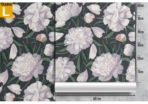 Vintage nature white flowers wallpaper. 2