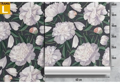 Vintage nature white flowers wallpaper. 2