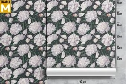 Vintage Nature Flowers Wallpaper