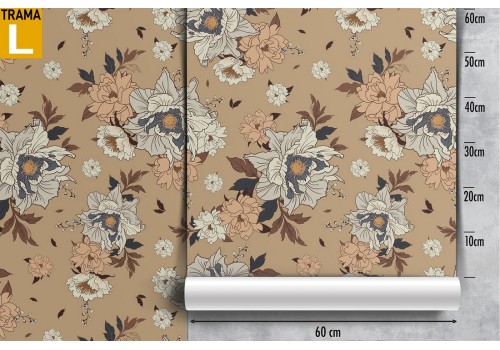 Vintage nature white flowers wallpaper. 2