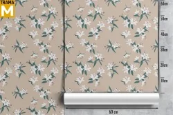 Vintage Nature Flowers Wallpaper