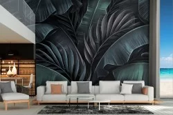 Tropical leaves wallpaper nature decoration