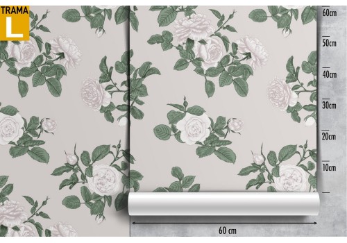 Vintage nature white flowers wallpaper. 2