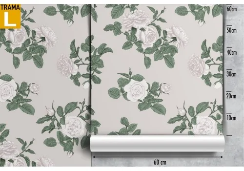 Vintage nature white flowers wallpaper. 2