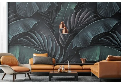 Tropical leaves wallpaper nature decoration 2