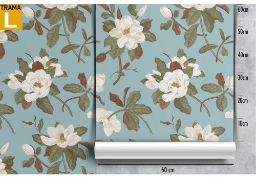 Vintage nature white flowers wallpaper. 2
