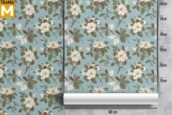 Vintage Nature Flowers Wallpaper