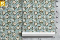Carta da Parati Design e Stili Flora e Fauna Fiori Natura Vintage