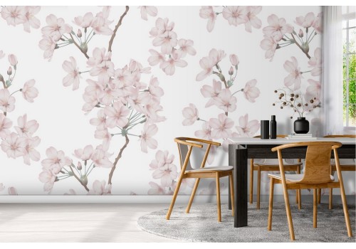 Cherry blossom nature pattern wallpaper.